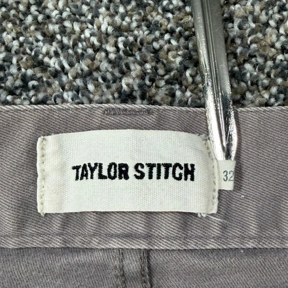 Taylor Stitch Slim Fit Chino Pants Men 32 Dusty Purple Light Grey Organic Cotton